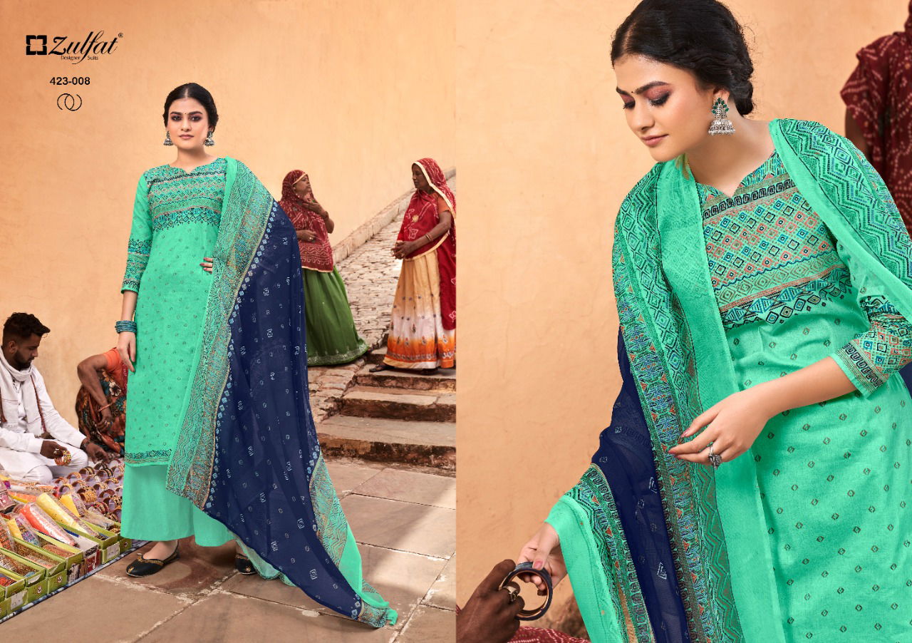 Zulfat Riyasat Heavy Cotton Fancy Festive Wear Designer Dress Material Collection